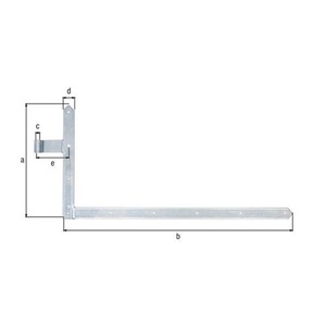 Torwinkelband 400x800x40x105mm STA 5mm GAH Product Category <b>Brackets</b> - Product Image 3