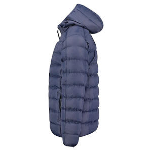 Classic Adjustable Hooded Zipper Quilted Puffer Jacket For Men Trendy Lightweight Insulated <b>Warm</b> Outerwear Winter Special Jacket - Product Image 4