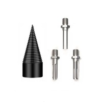 Fractionnement du bois spirale tête conique ménage électrique marteau lampe de poche foret