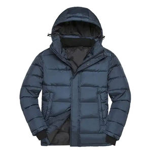 Veste bouffante à capuche résistante à l'eau à manches longues et à fermeture éclair complète - Product Image 4