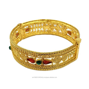 กำไลข้อมือแบบละเอียดสำหรับผู้หญิงชุดเคลือบทอง24 KT - Product Image 4