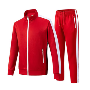 Conjuntos Deportivos de Invierno Unisex de Alta Calidad, Talla Grande, Estilo Patchwork, Sudadera con Capucha y Pantalones Jogger, Venta al por Mayor, 100% Transpirable y Resistente al Viento para Hombre - Product Image 1