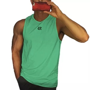 GAF High Quality Fashion White Black Cotton <b>Men's</b> Workout Stringer Body Building <b>Singlet</b> Fitness <b>For</b> <b>Men</b> - Product Image 6