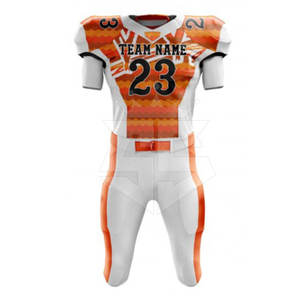 Ropa deportiva Uniforme de fútbol americano de color sólido Uniforme de fútbol americano hecho a medida de secado rápido - Product Image 1