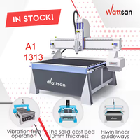 Máquina Router CNC Wattsan A1 1313 con Mesa de Vacío, 1.5kw 2.2kw 3kw DSP A11 Cnc Tl 1313