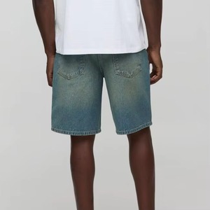 กางเกงยีนส์ขาสั้นสำหรับผู้ชายผ้าเดนิมป้องกันรอยยับระบายอากาศได้ดีดีไซน์ใหม่ล่าสุด - Product Image 3