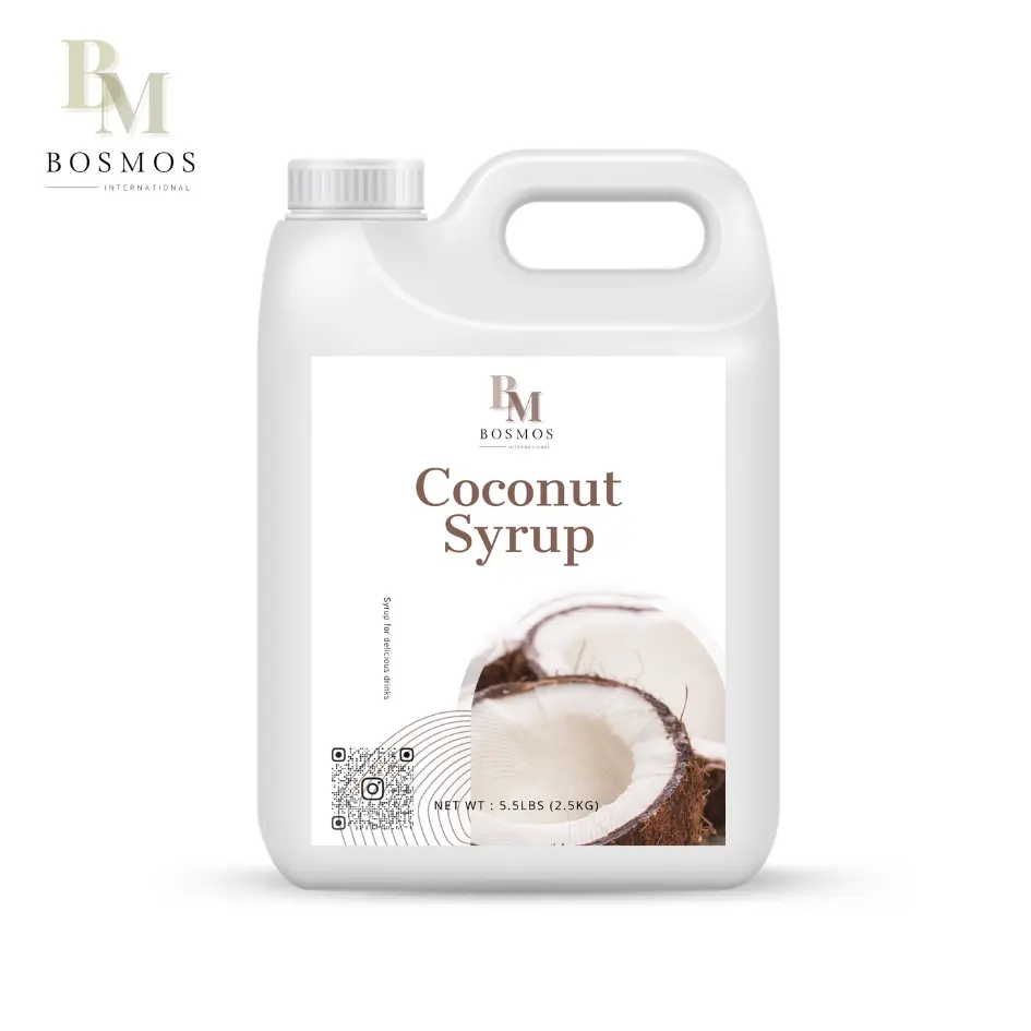 Bosmos_ Coconut syrup 2.5kg - Best Taiwan Bubble Tea Supplier, Concentrated Fruit Syrup bubble tea