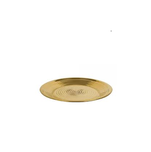 Assiettes de présentation en laiton assiette en or assiette en gros pour mariage et événements et utilisation à la main pour l'artisanat naturel à bas prix - Product Image 3