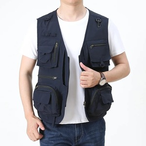 เสื้อกั๊กสำหรับผู้ชาย, เสื้อกั๊กสำหรับใส่ตกปลาเดินเขาแบบยุทธวิธี14กระเป๋าสำหรับฤดูร้อน - Product Image 5
