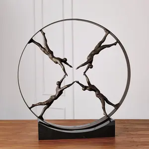 High-End Luxury Handmade Metal Animal Statue Interior Decoration Table Accent Living <b>Space</b> Modern Polished Home Decor - Product Image 1