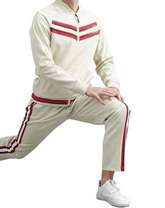 Survêtements décontractés pour hommes Combinaisons de jogging à manches longues Ensembles de survêtements Vestes de survêtement, 100% coton - Product Image 2