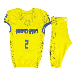 Ropa deportiva personalizada para hombres, uniforme de fútbol americano, conjunto de uniforme de fútbol americano de secado rápido para adultos - Product Image 1