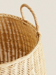 Juego de 2 Cestas de Mimbre Tejidas a Mano, Cestas de Almacenamiento de Ratán Natural, Modernas y Multifuncionales, Hechas en Vietnam - Product Image 3