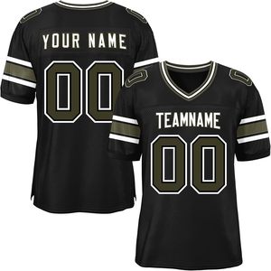 OEM Camisetas de fútbol americano Ropa deportiva Clubwear Secado rápido Malla de poliéster Manga transpirable Rayas Sublimación Logo Números - Product Image 1