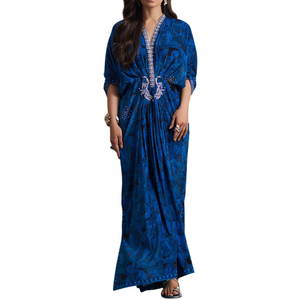 Robe en velours 100% parfaite, broderie personnalisée, service OEM de haute qualité, élégante, personnalisée, pour les fêtes, hiver, réversible - Product Image 4