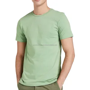 부드럽고 편안한 남성용 반소매 티셔츠 성인용 맞춤형 디자인 캐주얼웨어 티셔츠