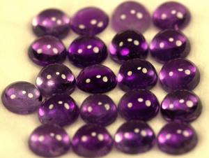 พลอยอะเมทิสต์ธรรมชาติอัญมณีทรงหลวมทรงกลมเจียระไน - Product Image 4