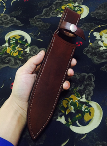 Gaine en cuir pur faite à la main horizontale personnalisée de haute qualité cousue à la main gaine en cuir Portable haute finition pour couteaux OEM - Product Image 2