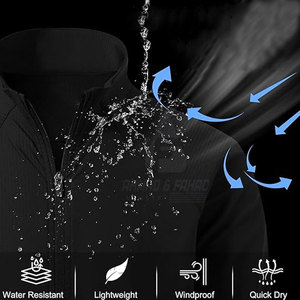 Veste de golf d'hiver pour homme, qualité supérieure, col montant, logo sur le devant, pour le golf en plein air et les tenues décontractées - Product Image 4