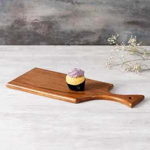 Tabla de cortar de diseño moderno grande imperial, madera de acacia ecológica y bambú para uso doméstico en la cocina, superficie engrasada a granel - Product Image 2