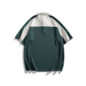 Ropa de hombre de manga corta transpirable de secado rápido informal en blanco de grado superior de poliéster al por mayor polo estampado personalizado OEM - Product Image 2