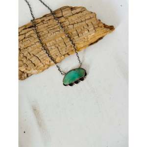 Collier en turquoise et argent sterling Juanita Mcdonal Kingman, bijou de collection culturelle - Product Image 4