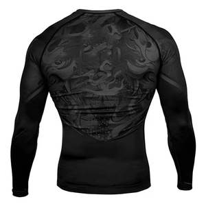 Camisa de compresión de manga larga MMA Bjj Sublimated Jiu Jitsu Rash guards Su propio diseño Rash Guard personalizado (verificado por PayPal) - Product Image 4