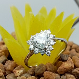 Luxury Women's 10K 18K Gold for Certified VVS Natural Diamond Heart Cut Ring Classic Engagement Wedding Party - Product Image 6