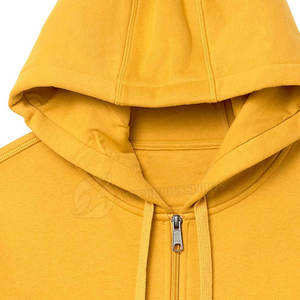 Sudadera con Capucha y Cremallera para Hombre, de Alta Calidad, Diseño Personalizado, Forro Polar, Invierno, Patrón Liso, Talla XL, MOQ Bajo, Teñido Liso, al Mejor Precio - Product Image 5