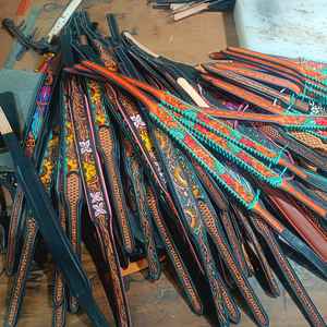 Top Trending Soft <b>Padded</b> Cow Leather Dog Collar Hand Tooling Western Dog Belt Carving Necklace Top Wholesale Manufacturer - Product Image 6