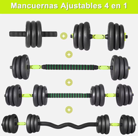 En Stock en España, Juego de Mancuernas Ajustables de 10KG-40KG con Barra de Pesas, Envío Rápido para Uso Doméstico