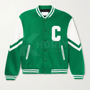 Veste Letterman Varsity en laine d'hiver classique pour hommes Veste de baseball pour couples brodés personnalisable avec col - Product Image 1