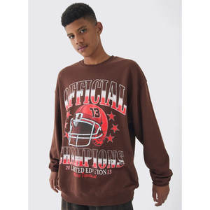 Vente en gros streetwear sweats à capuche surdimensionnés pull-over vierge personnalisé sweat à capuche en coton épais grande taille sweat-shirt pour hommes - Product Image 1