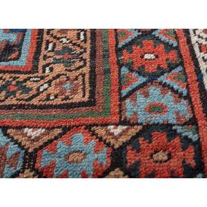 Tapis en laine noué à la main Nuray Blue, motif géométrique, tapis rectangulaire pour couloir, décoration de salon, taille 9x12 pouces - Product Image 3