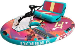 เรือยาง G o Boat Double Sunset สำหรับ 2 คน ลายทรอปิคอล พร้อมมอเตอร์ไฟฟ้า กระเป๋าเป้สะพายหลัง ขนาดกะทัดรัด พกพาสะดวก สินค้าใหม่ - Product Image 5