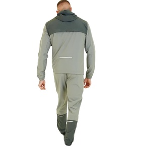 Nueva Llegada Conjuntos Deportivos para Gimnasio y Aire Libre Chaqueta con Capucha Cortavientos y Chándal con Cremallera Completa Ropa Deportiva Ligera y Transpirable para Hombre - Product Image 6