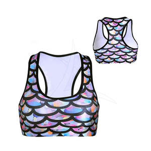 Soutien-gorge de sport pour femme en spandex/nylon respirant, à séchage rapide, écologique, léger, avec sublimation - Design personnalisable de haute qualité - Product Image 1