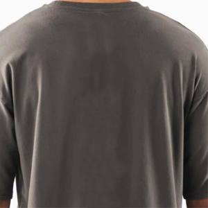 T-shirt décontracté basique pour homme, surdimensionné, 100% coton, manches courtes, dernière collection, en vente à prix réduit - Product Image 6