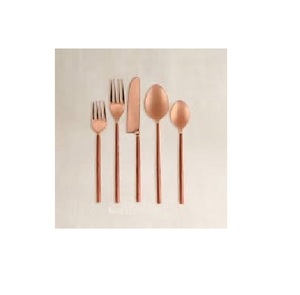 Juego de cubiertos dorados de acero inoxidable de lujo, juego de cubiertos de mesa portátil, cuchillo de Metal, cuchara, tenedor para uso en cocina de fiesta de boda - Product Image 3