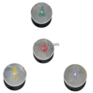 Mayorista de Bolas de Cristal de Ágata Personalizadas con Símbolos de Reiki - Product Image 6