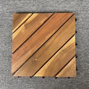 Viet Wood 300x300mm Modern Waterproof Fireproof Anti-Slip Eco-Friendly Click Interlocking <b>Square</b> Outdoor Decking Tiles Matt - Product Image 5