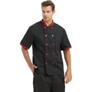 Chaqueta de Chef Unisex de Talla Grande, Personalizable, de Algodón de Alta Calidad, con Manga Corta/Tres Cuartos, Uniforme de Trabajo Impermeable para Camareros y Personal de Hotel - Product Image 2