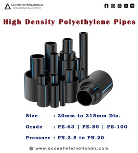 Tubería de HDPE negra de acento de calidad superior con estabilidad térmica mejorada para sistemas de agua fría y caliente disponibles para la venta - Product Image 6