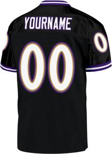 Maillot de football américain pour adulte, manches courtes, protection UV, imprimé par sublimation, rayé, 100 % polyester, écologique - Product Image 3