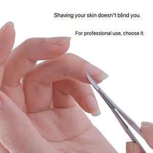 Tijeras de manicura para diestros de acero inoxidable súper afiladas rusas, herramienta de belleza con hoja curva y diseño de cuchillo puntiagudo - Product Image 6