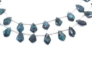 Moss Kyanite Faceted Fancy Shape Beads Natural Kyanite Gemstone Size 8X6MM Approx Jewelry Making Beads 9 <b>Match</b> Pair - Product Image 3