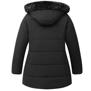 Veste d'hiver longue pour femme, style personnalisé, coupe ajustée, coupe-vent, polaire, veste parka d'hiver - Product Image 2