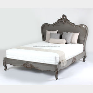 Cama de madera de caoba vintage de alta calidad n. ° 3002 para hogar, villa, hotel o apartamento, dormitorio - Product Image 1