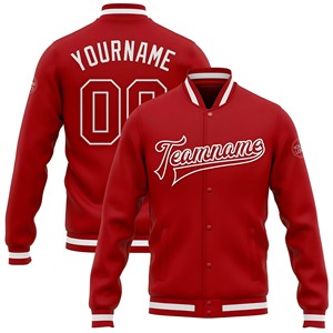 GAF Veste de baseball pour école Veste universitaire en cuir à logo multicolore avec motif côtelé et bouton unique ODM brodé en cuir - Product Image 2