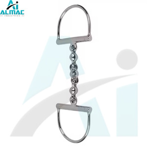Broca de caballo de acero inoxidable ALMAC, doble junta en forma de D, construida para durabilidad y control, ideal para jinetes, comodidad de precisión para caballos - Product Image 1